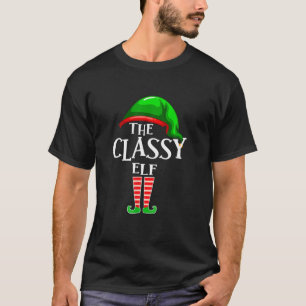 T-shirt Elfe Classy Matching Famille Drôle Noël P