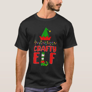T-shirt Elfe Crafty Matching Family Lighting Noël