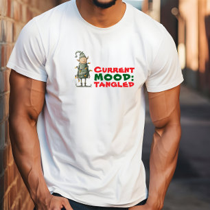 T-shirt Elfe de dessin animé vintage emmêlé dans des lumiè