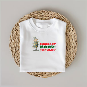 T-shirt Elfe de dessin animé vintage emmêlé dans les lumiè