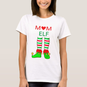 T-shirt Elfe de Maman Moderne Noël