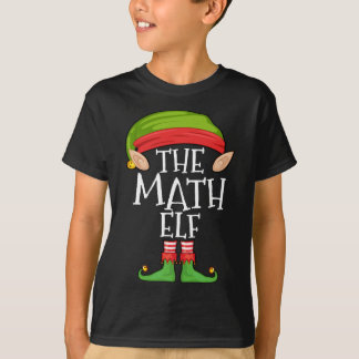 T-shirt Elfe Math Xmas correspondant Elfe de la famille de