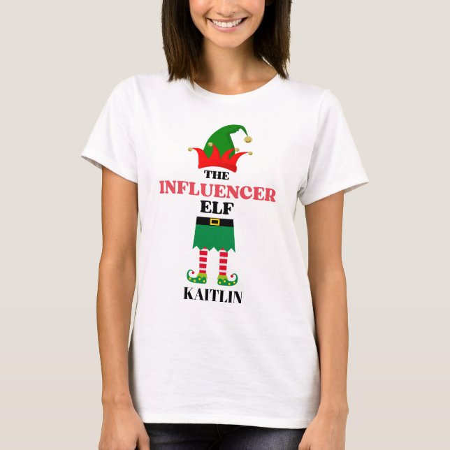 T-shirt Elfe personnalisateur (Devant)