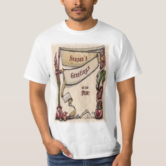T-shirt Elfes - Bonnes Fêtes (Devant)