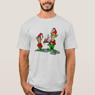 T-shirt elfes peignant l'avion