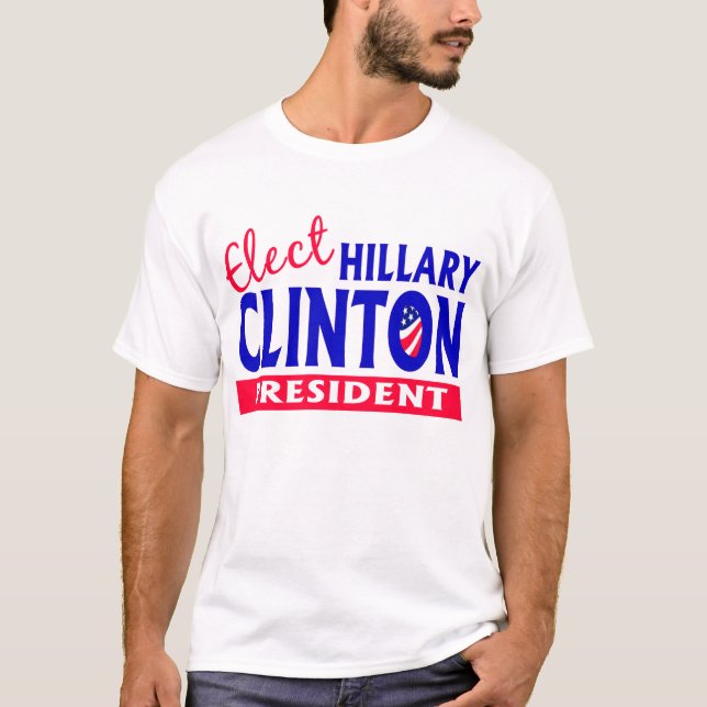 T-shirt Élisez Hillary Clinton (Devant)