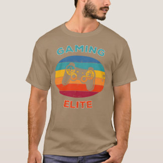 T-shirt Élite Joueur de Jeux Joue Jeux Vidéo Cadeau Consol