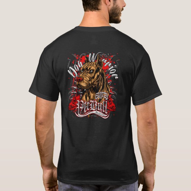 T-shirt ELITE PITBULL Chien Guerrier (Dos)