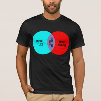 T-shirt Elitist venn diagram tee