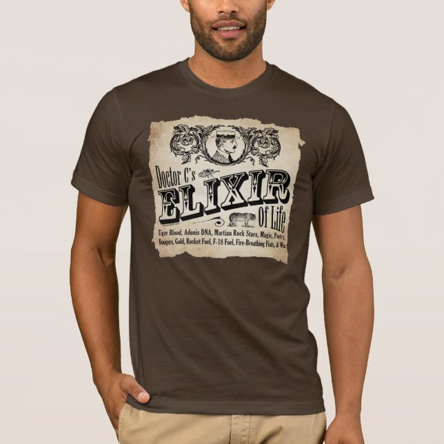 T-shirt Élixir de la vie - obscurité (Devant)