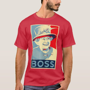 T-shirt Elizabeth Boss Son Altesse Royale la Reine d'Angle