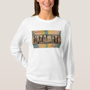 T-shirt Elizabeth, New Jersey - grandes scènes de lettre