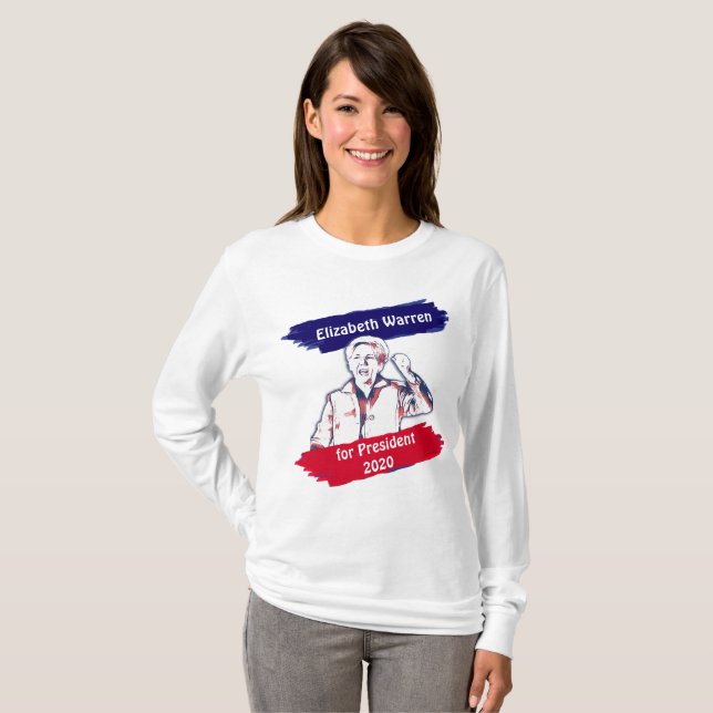 T-shirt Elizabeth Warren pour l'élection présidentielle de (Devant entier)