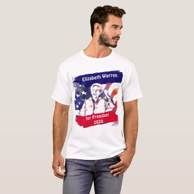 T-shirt Elizabeth Warren pour l'élection présidentielle de (Devant entier)