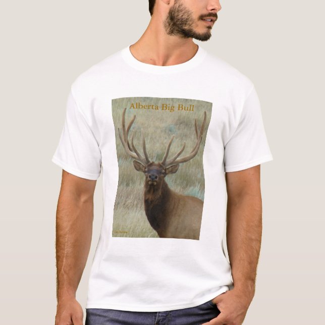 T-shirt Elk de taureau E10 en Tête de velours (Devant)