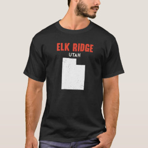 T-shirt Elk Ridge Utah USA State America Travel Utahan
