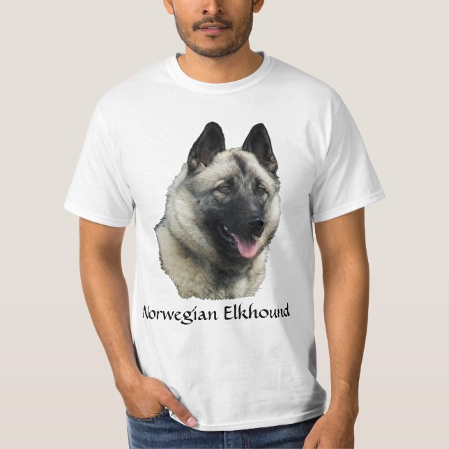 T-shirt Elkhound Art norvégien (Devant)