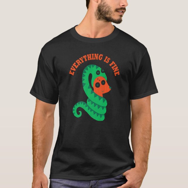 T-shirt Ella Dit Que Tout Est Parodique À La Télévision (Devant)
