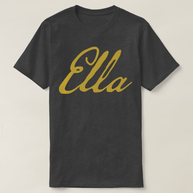 T-shirt Ella Typographie Gold Script (Design devant)