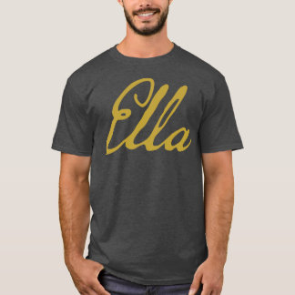 T-shirt Ella Typographie Gold Script