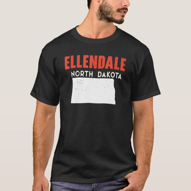 T-shirt Elldale Dakota du Nord (Devant)