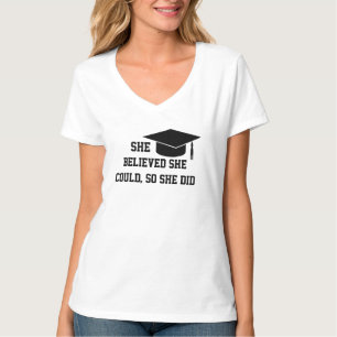 T-shirt Elle a cru qu'elle pouvait donc elle l'a fait - Te