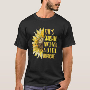 T-shirt Elle a le soleil mélangé avec un peu d'ouragan Sun