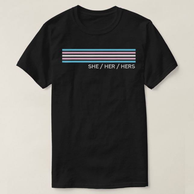 T-shirt Elle A Sa Trans Pride Transgenre  (Design devant)