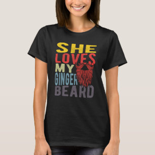 T-shirt Elle aime ma barbe rousse