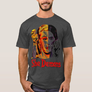 T-shirt Elle défie les années 50 Cult Horror Movie
