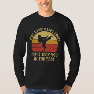 T-shirt Elle est beauté Elle est grâce Elle va te frapper 