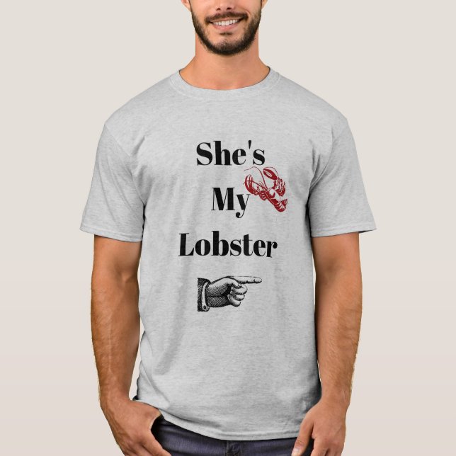 T-shirt Elle est ma chemise de homard (Devant)