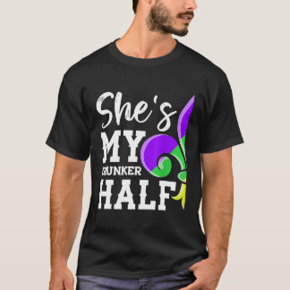T-shirt Elle est ma moitié amoureuse plus ivre couple asso