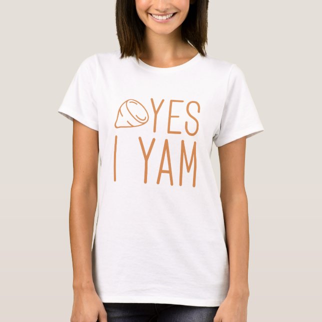 T-shirt Elle est ma pomme de terre douce (Devant)