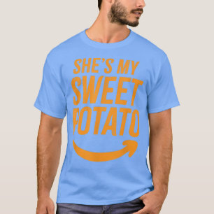 T-shirt Elle est ma pomme de terre douce Je suis jumelée à