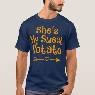T-shirt Elle est ma pomme de terre douceJe suis un couple 