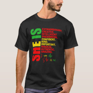 T-shirt Elle est Magique Unapologétique Femmes Africaines 