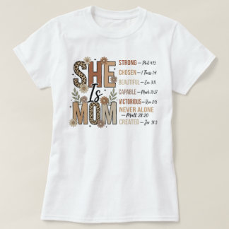 T-shirt ELLE est MAMAN Forte Belle Capable Inspirante