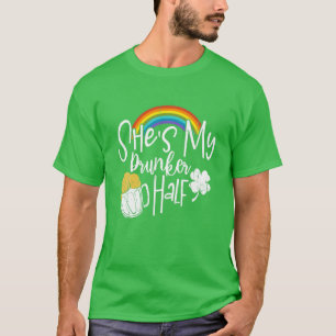 T-shirt Elle est mon coureur à moitié Jour de la Saint Pat