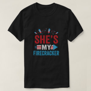T-shirt Elle est mon pétard Son et ses 4 Juillet Matchin