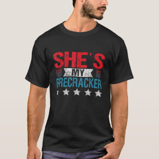 T-shirt Elle est mon pétard Son et ses 4 Juillet Matchine