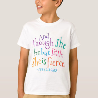 T-shirt Elle est Shakespeare féroce
