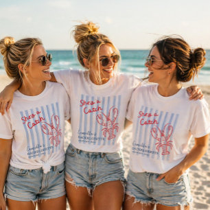T-shirt Elle est une demoiselle d'honneur Catch Bacheloret
