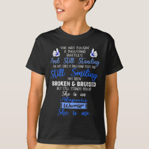 T-shirt Elle est une guerrière d'Alopécie ELLE EST MOI