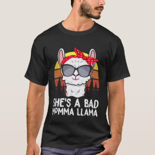 T-shirt Elle est une mauvaise Momma Llama Alpaca Llama M
