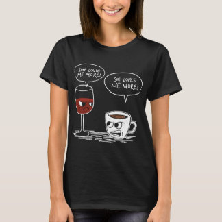 T-shirt elle m'aime plus de vin
