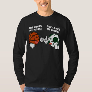 T-shirt Elle M'Aime Plus Joueur De Basket-Ball