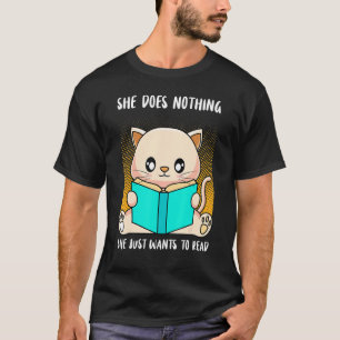 T-shirt Elle Ne Fait Rien Elle Veut Seulement Lire Books P