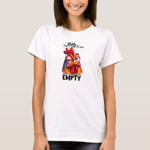 T-shirt Elle ne me parle pas coq agacé