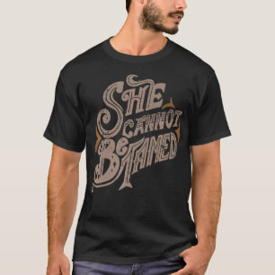 T-shirt Elle Ne Peut Pas Être Tamed Vector Retro Style Des